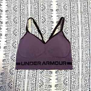 Purple M Under Armour Seamless Sports Bra
